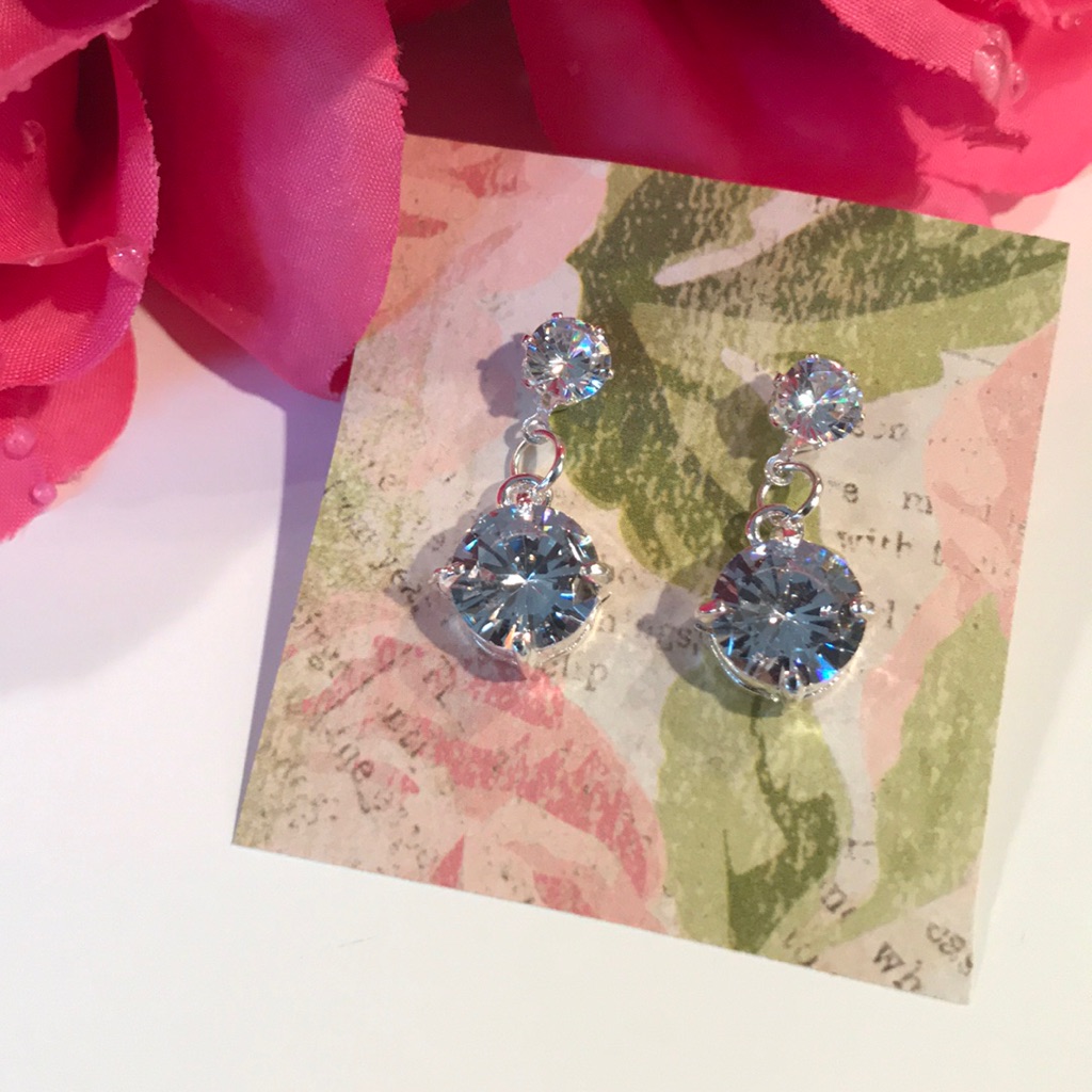 Cubic Zirconia Lead & Nickel Free Earrings